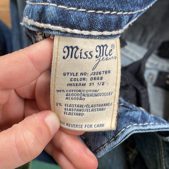 Miss Me Signature Bootcut Bling Jeans size 27 - Picture 6 of 6